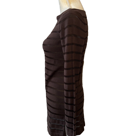 Tommy Bahama Brown Striped Mesh Sweater Size XS - Picture 6 of 14